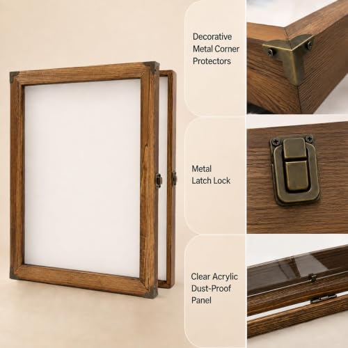 Wall Mount Fishing Lure Display Case, Wooden Shadow Box - Image 5