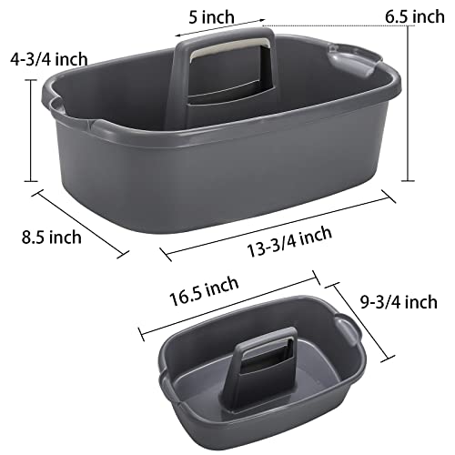 TOPZEA 2 Pack Cleaning Supplies Caddy, Large Plastic Cleaning - Image 3