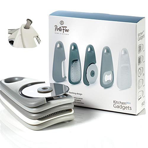 PortoFino Kitchen Gadgets Set 5 Pieces, Includes Pizza Cutter - Image 2