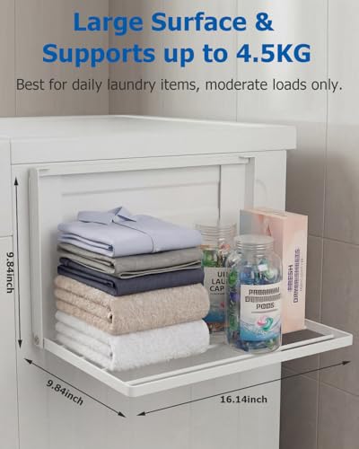 Magnetic Laundry Shelf, 24-Inch Adjustable Washer Storage Rack - Image 3