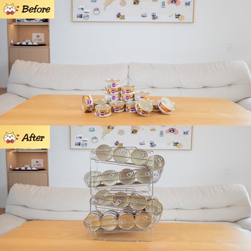 Cat Food Organizer - Wet Cat Food Rack for 3oz or 5.5oz Cans (24 - Image 8