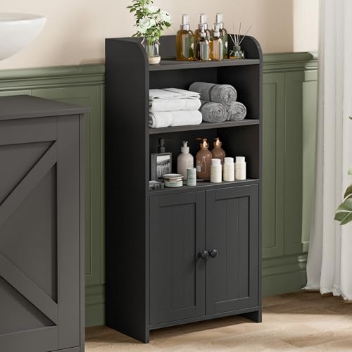 Small Bathroom Storage Cabinet, Bathroom Floor Cabinet, 14.6" W - Image 2