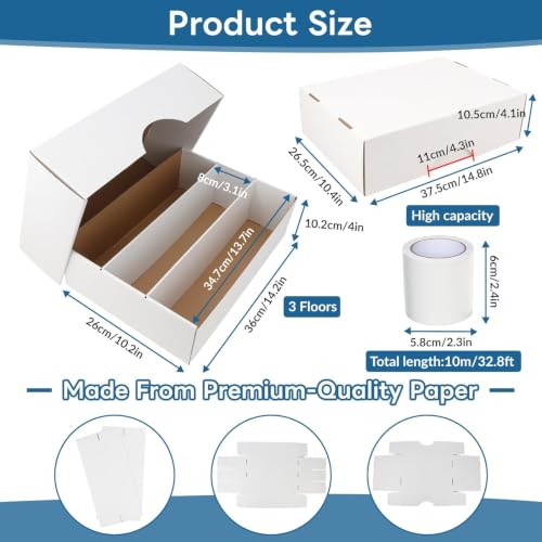 6 Pack Trading Card Storage Box, 2340 Count Card Storage - Image 3