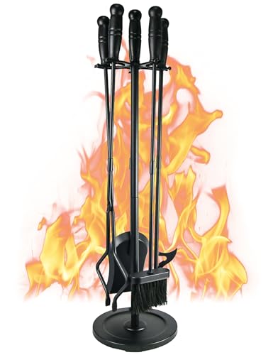 Fireplace Tools 5 Pcs 31.5In Fireplace Tool Set Indoor - Image 2