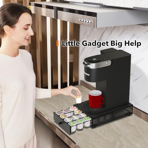 SICHEER K Cup Coffee Pod Storage Drawer with Sliding Tray - Image 8