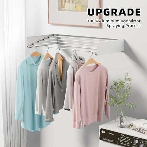 Wall Mounted Drying Rack, 31.5-Inch Foldable Laundry Rack - Image 3