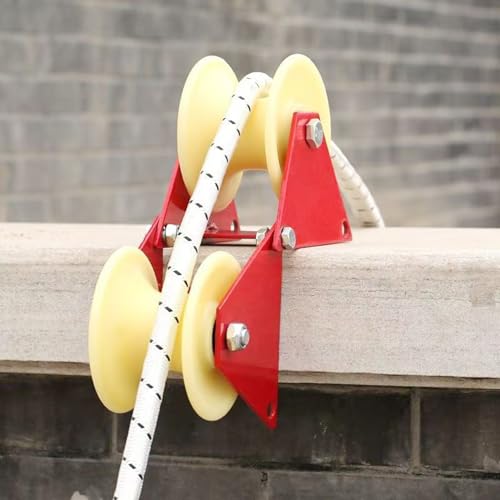 90 Degree Angle Lifting Pulley System Roof Top, Rope Block - Image 3