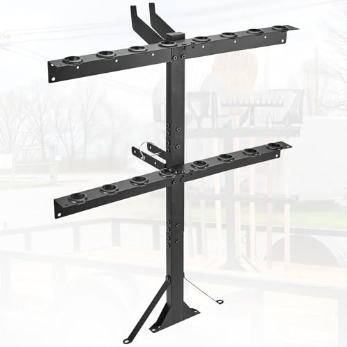 Upgraded Utility Trailer Tool Rack, 8-Hole Shovel and Rake - Image 2