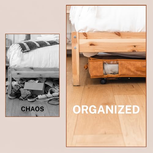 53L Under Bed Storage with Wheels | 31.5 L × 24 × 6.5 Inches - Image 7