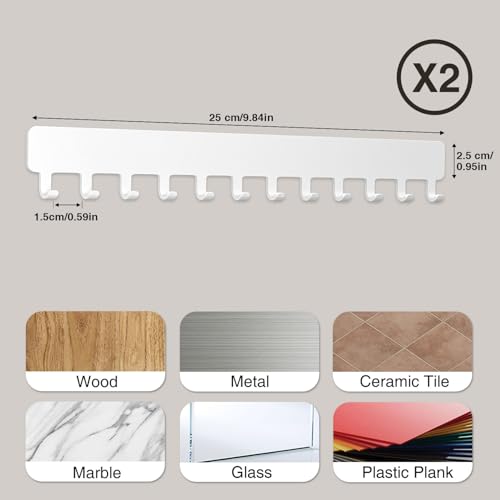 Necklace Holder Wall Mounted,Self Adhesive Jewelry O | Jewelry Organiz - Image 5