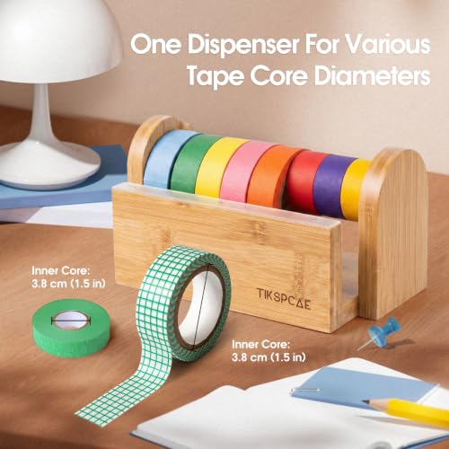 Masking Tape Dispenser,Multi Roll Craft Tape Cutter Holder - Image 6