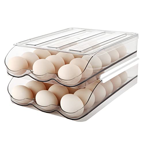 MesRosa Egg Holder for Fridge, Automatic Rolling Con | All Products - Image 2