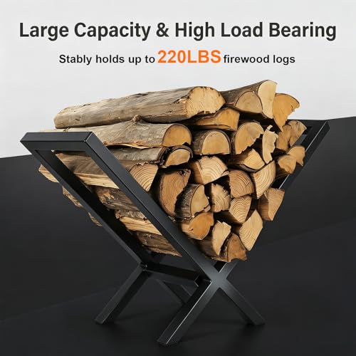 Firewood Rack Outdoor and Indoor Firewood Holder | Home Organization - Image 7