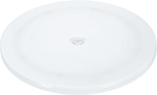 uxcell 1Pack Acrylic Lazy Susan Turntable, 9" Spinner Lazy Susan Turntable Organizer, Acrylic Ball Bearing Rotating Tray for Pantry Spice Rack Decorating, White