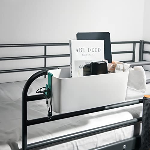 Yopay 2 Pack Bedside Caddy Organizer, Plastic Bunk Bed Shelf - Image 6