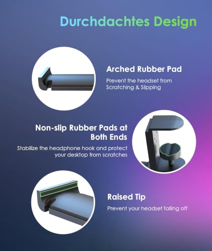 6amLifestyle Foldable All Aluminum Headphone Hook Holder - Image 6