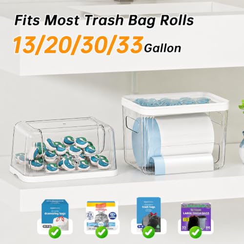 Trash Bag and Laundry pods Dispenser, 3-in-1 Clear Under - Image 4