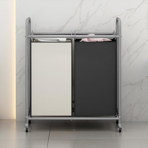 SUOERNUO Laundry Hamper with Lockable Wheels and 2 Removable Bags - Image 5