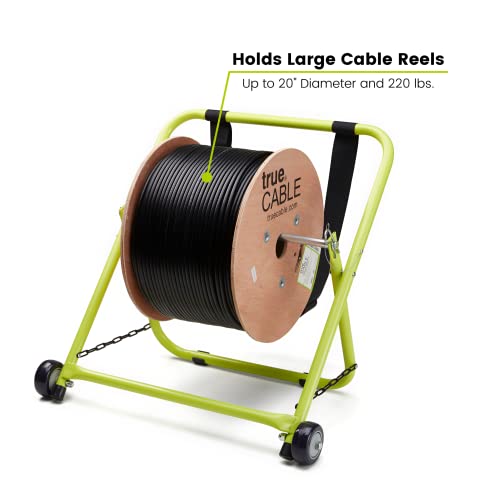 trueCABLE Wire and Cable Caddy with Wheels and Pull Strap - Image 3
