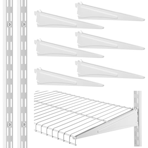 CroBlissful 47.5 Inch Twin Rail Upright Wall Shelving - Image 2