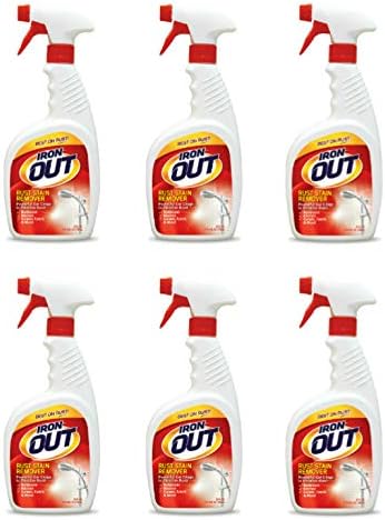 Iron OUT Rust Stain Remover Gel Spray, 24 fl oz Bottle 6-Pack