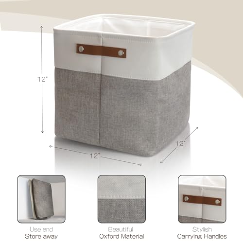 BROOKSTONE, 2 Pack Storage Bins with Handle - Image 6