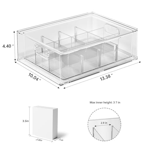 Trading Card Storage Box, Clear Large Storage Organizer - Image 3