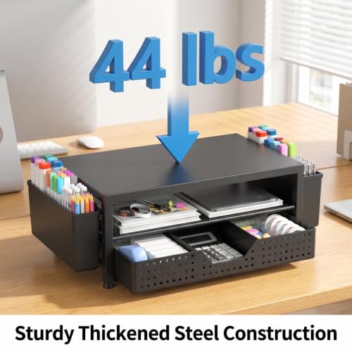 ECOLOVI Desk Organizer and Accessories, 2-Tier Computer Monitor - Image 6