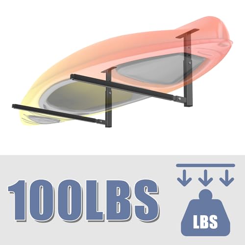 WALMANN Ceiling Kayak Storage Rack for Garage, Heavy-Duty - Image 5