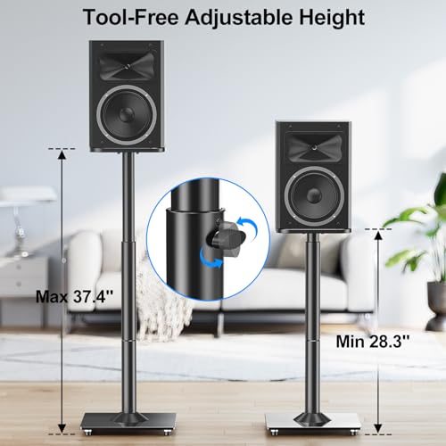 MOUNTUP Universal Speaker Stands Pair, 28.3" to 37.4 | All Products - Image 6