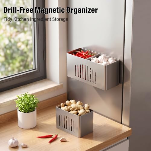 Magnetic Fridge Basket, Metal Magnetic Shelf - Image 6