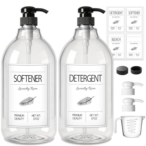 GMISUN Plastic Laundry Detergent Dispenser, 2 Pack Liquid - Image 2