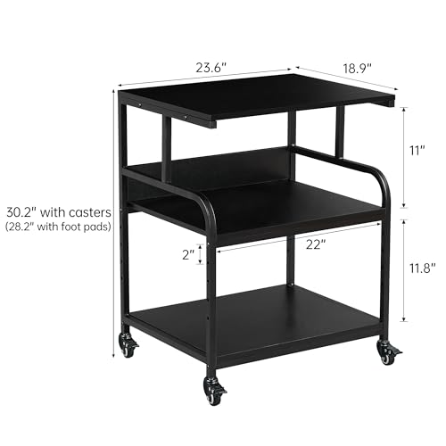 Fannova 23.6"x18.9"x30" Large Printer Stand | Home Organization - Image 3