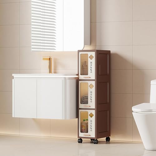 Slim Rolling Storage Cart with Wheels, Space Saving Narrow Gap - Image 2
