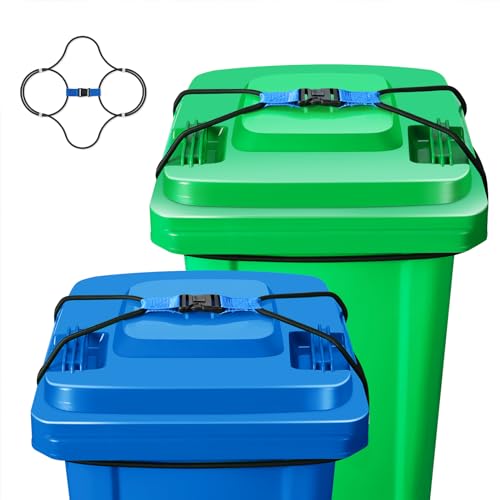 Trash Can Lock 2Pk for 30-45 Gallon Cans, Raccoons and Bears - Image 2