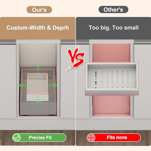 Fokyfok Pull out Cabinet Organizer,7"-11"W,17"-24"D, | All Products - Image 4