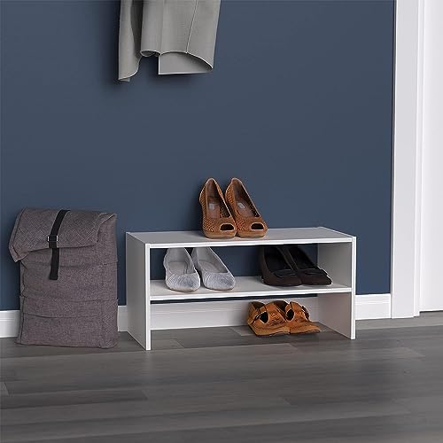 ClosetMaid #8993 Stackable 24in. Wide Horizontal Organizer, White - Image 3