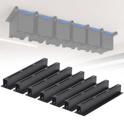 Garage Ceiling Storage Racks for 6 Bins, 17" Heavy Duty - Image 2