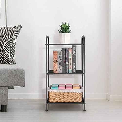 3 Tier Extendable Industrial Storage Rack, Charcoal Gray - Image 6