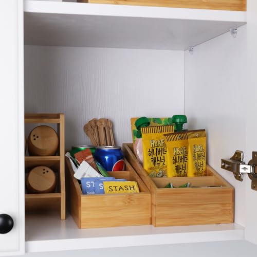 HTB 4-Section Snack Organizer with Removable Dividers for Kitchen - Image 5