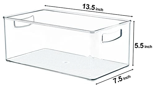 Hudgan 2 Pack Deep Freezer Organizer Bins, Straight Side - Image 7