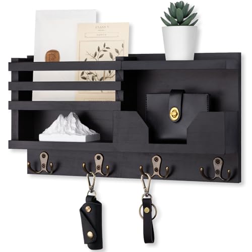 Lwenki Mail and Key Holder for Wall – Decorative 15.9” x 8.7” x - Image 2