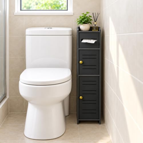 Toilet Paper Holder Stand, Toilet Paper Storage - Image 2