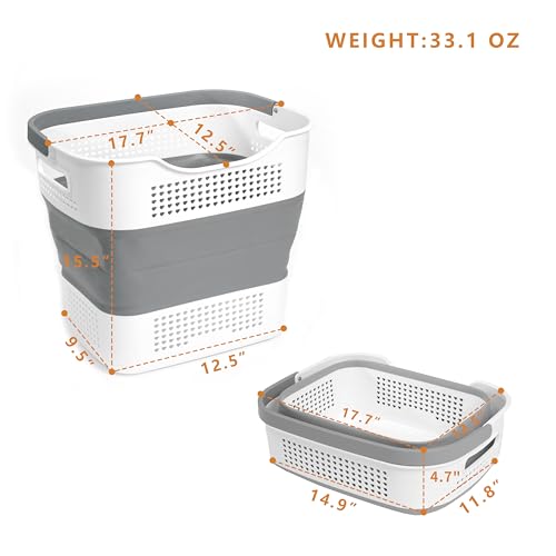 GREATLINK Foldable Laundry Basket Collapsible Laundry - Image 3