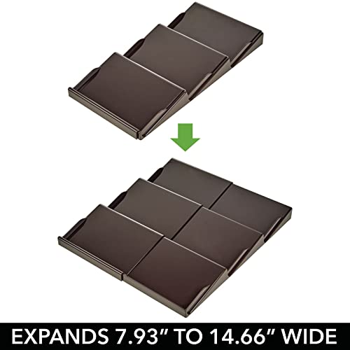 mDesign Expandable Plastic Deluxe Spice Rack, Drawer Organizer - Image 5