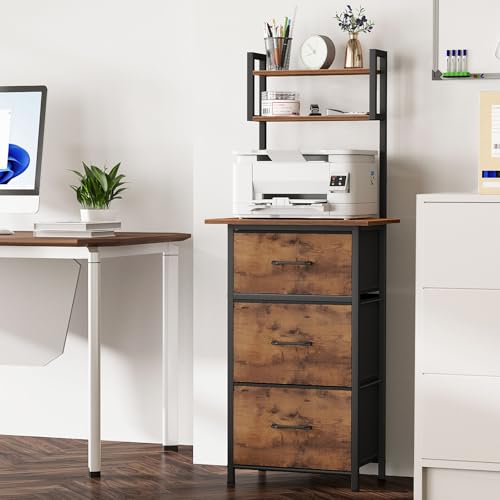 Snughome 3 Drawer Tall File Cabinet with 19.7'' Extended - Image 3