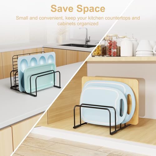 Fikoksol Cutting Board Organizer Storage, Baking Sheet Rack under - Image 3