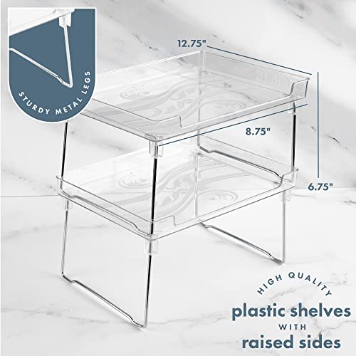 Masirs Clear Stackable Shelf, Easily Organize Your Kitchen - Image 3