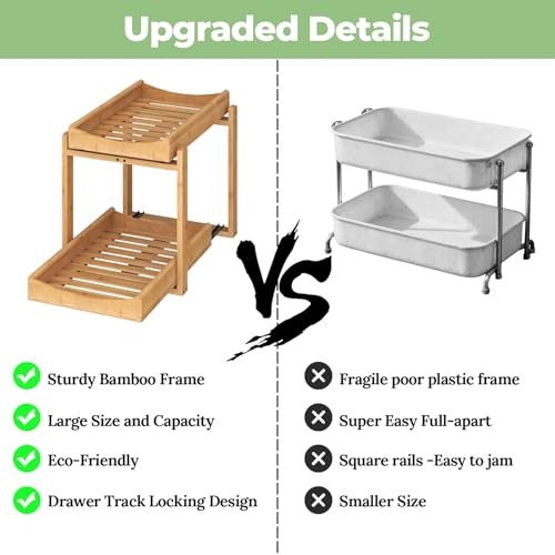 MHXW SXPN Bamboo Under Sink Organizer, 2 Pack Pull O | All Products - Image 7