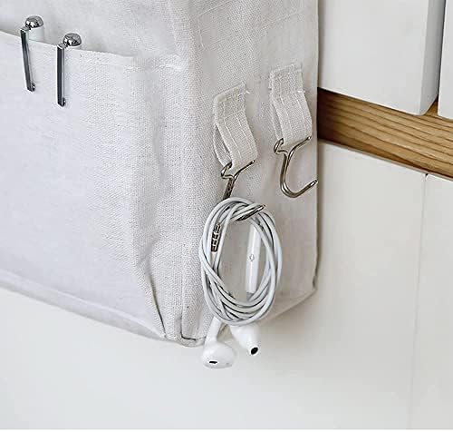 Bedside Caddy Organizer - Bedside Hanging Storage Bag with Hooks - Image 6